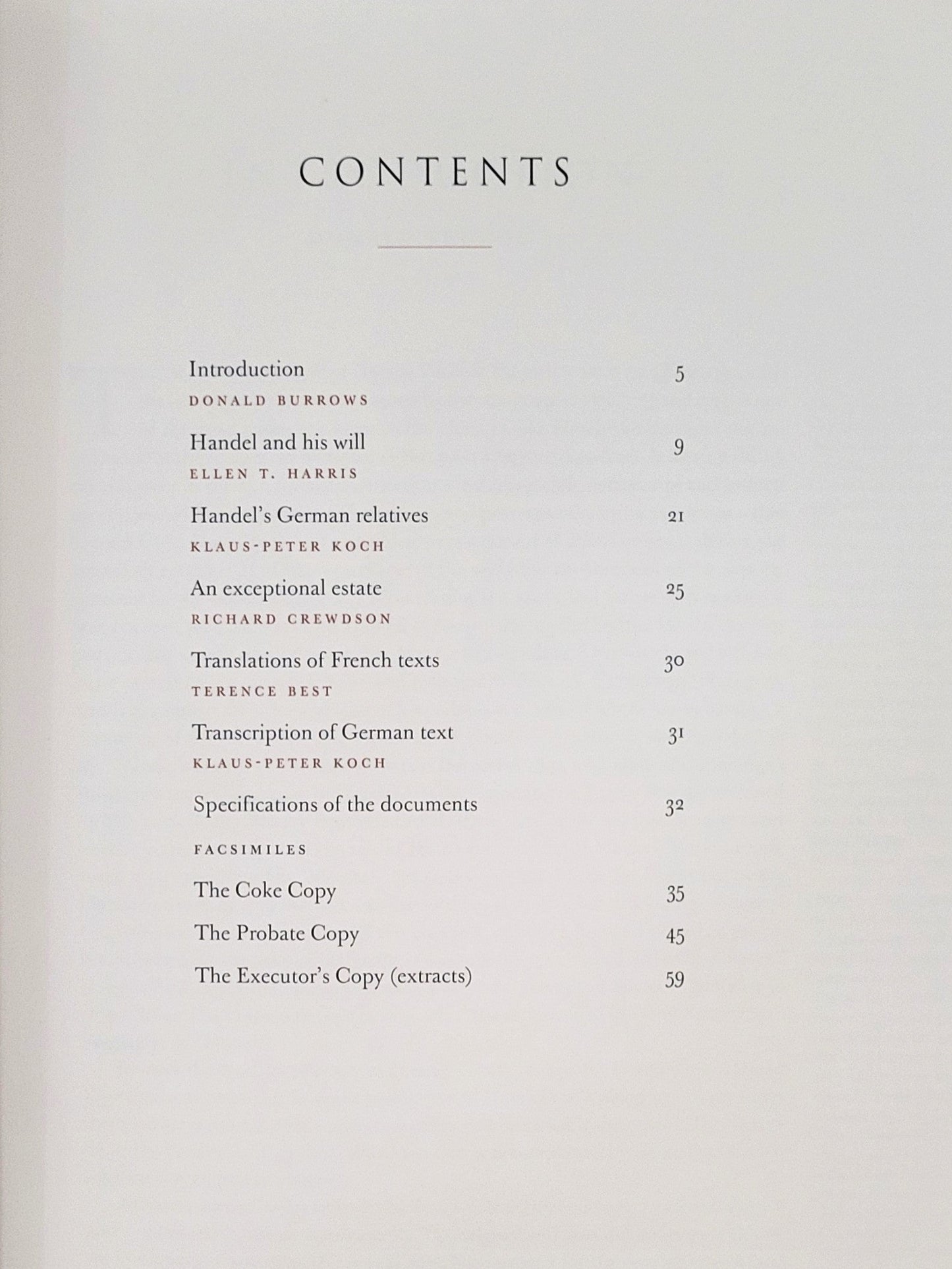 Handel's Will (Hardback) ed. Donald Burrows