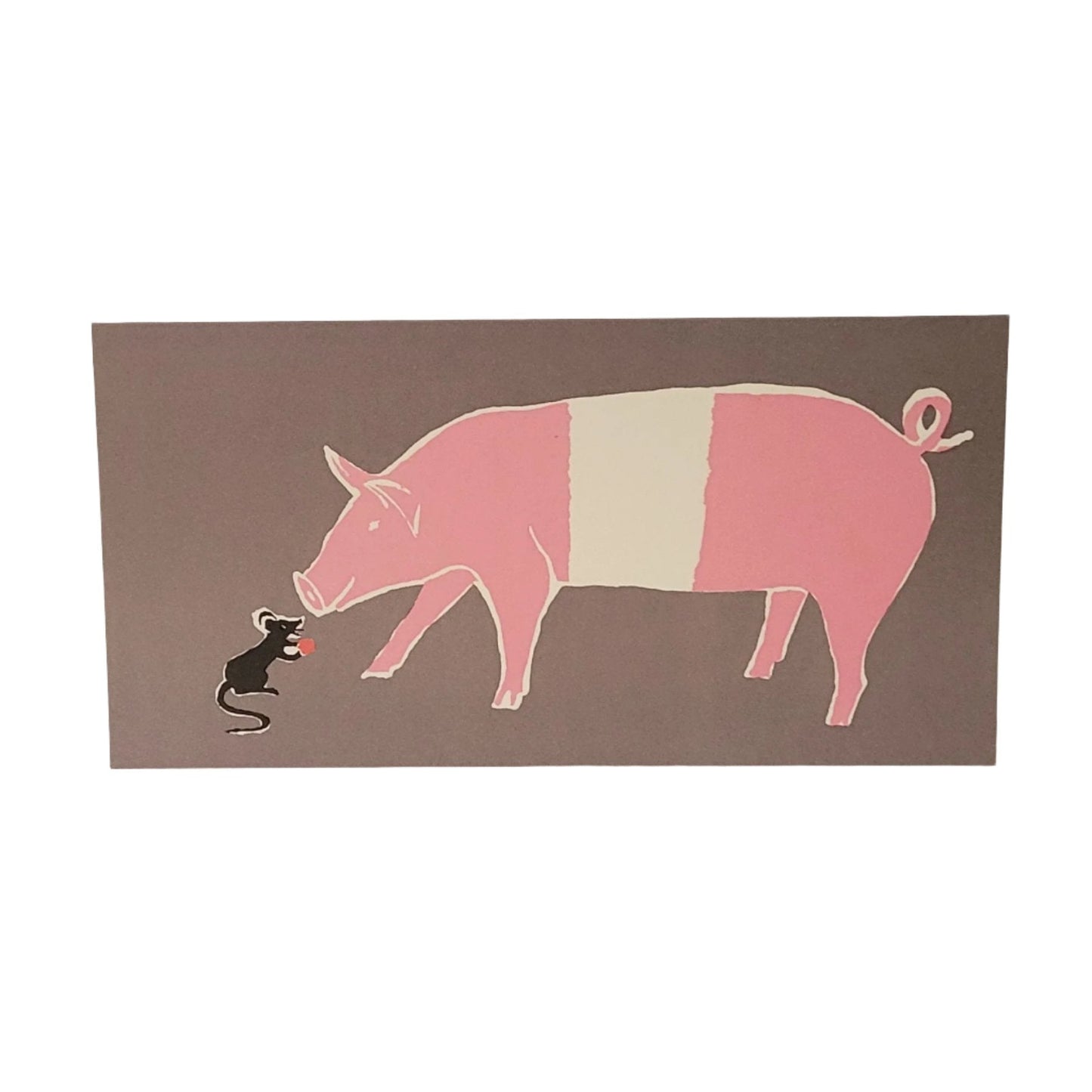 Mouse and Pig greeting card