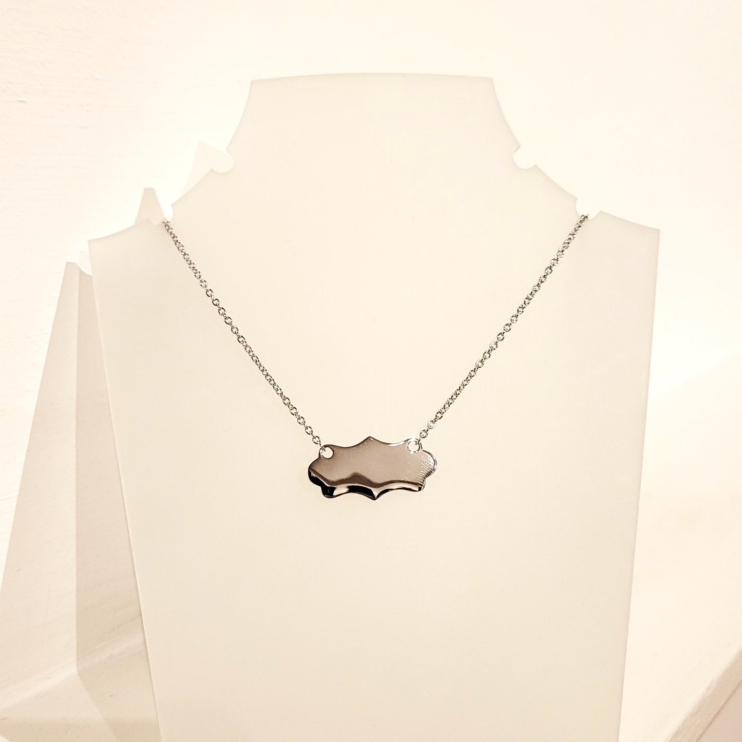 Token Silhouette Sterling Silver Necklace
