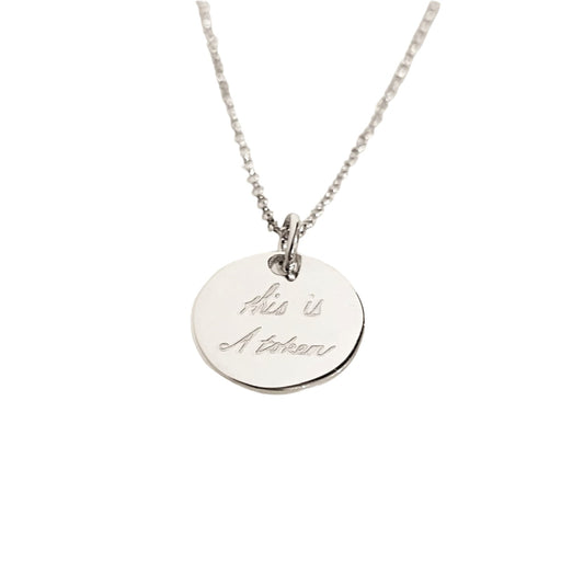 This is A Token Sterling Silver Necklace