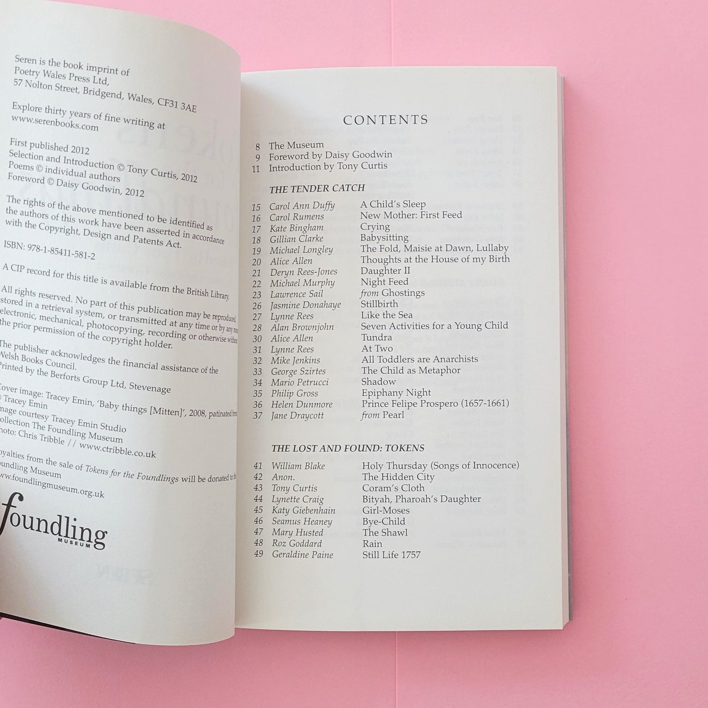 Tokens for the Foundlings, ed. Tony Curtis