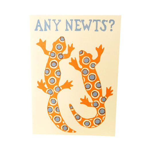 Any newts greetings card