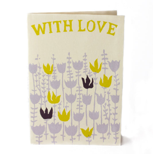 Flowers - With Love greeting card