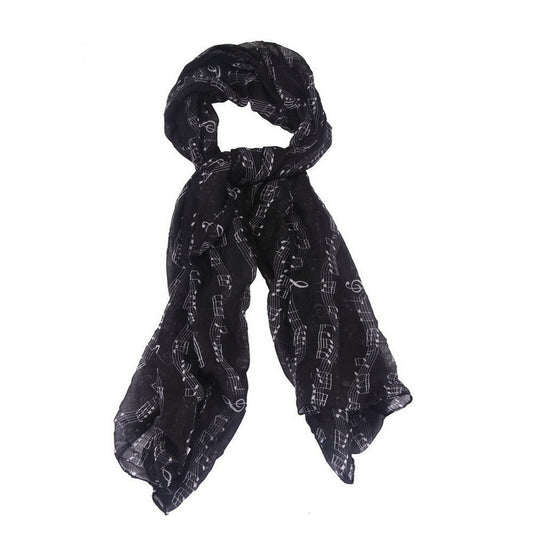 Musical Notes Scarf - Two Colours