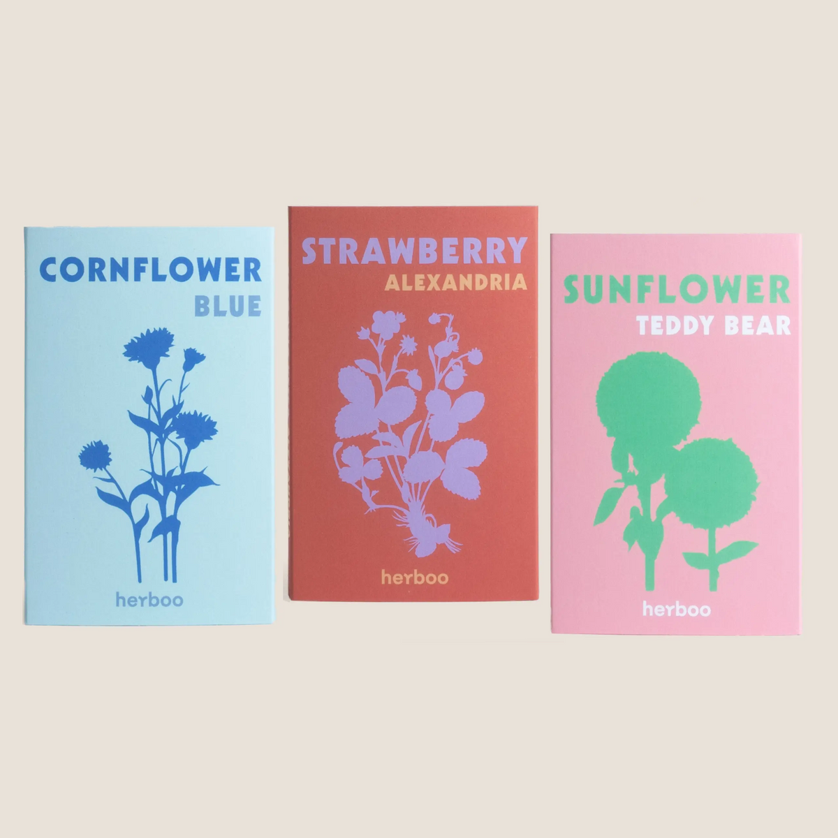Flower Seeds - Mixed (Cornflower, Strawberry, Sunflower, Wildflower, Sweet pea, Forget-me-Not)