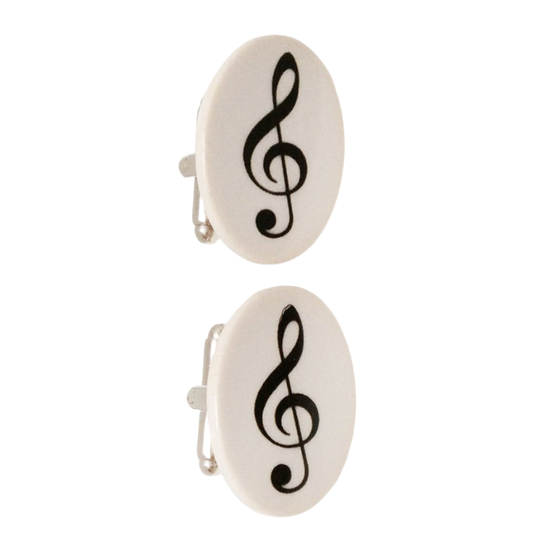 Ceramic Cufflinks - Treble Clef