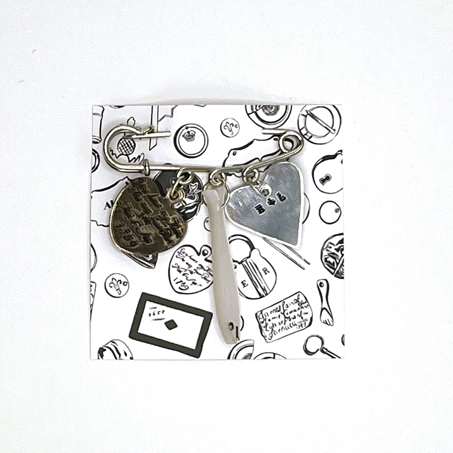 Tokens Pin Brooch, Ambery Joy