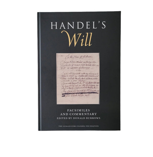 Handel's Will (Hardback) ed. Donald Burrows