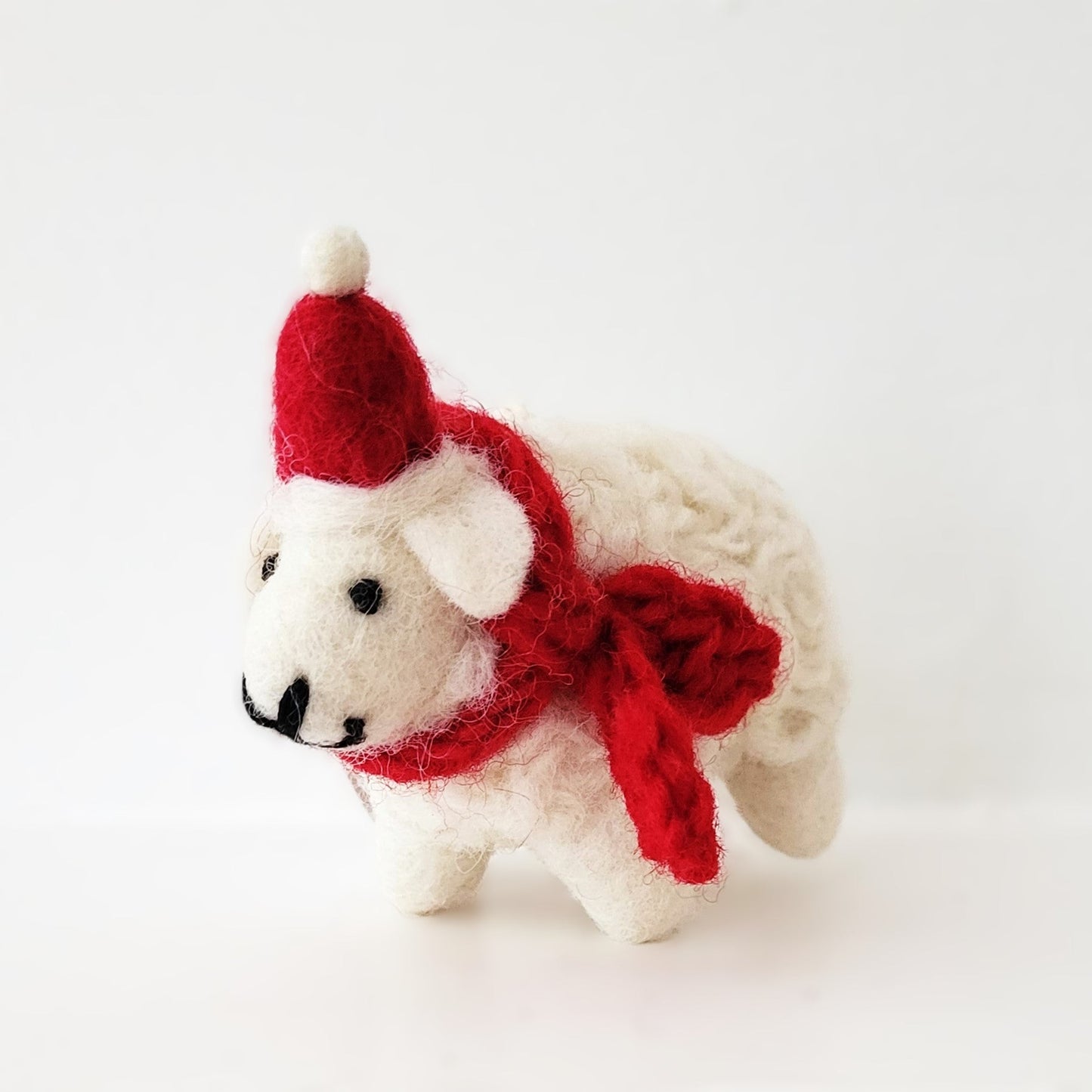 Decoration Sheep with Hat and Scarf