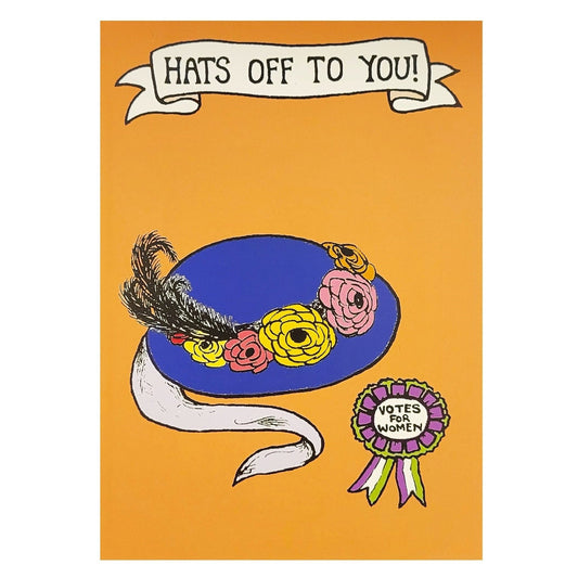 Hats Off to You greeting card