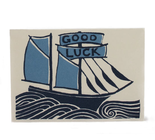 Good Luck Ship greeting card