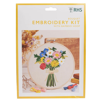 RHS Embroidery Kit, Colourful Bouquet