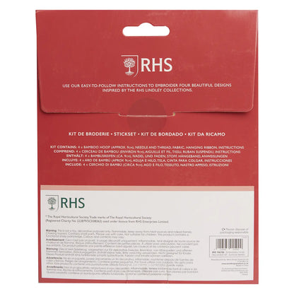 RHS Embroidery Kit, Summer Berries (pack of 4)