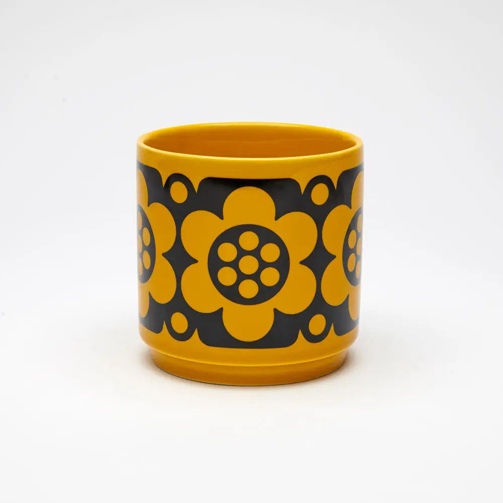 Magpie X Hornsea - Plant Pot (Yellow and Black)
