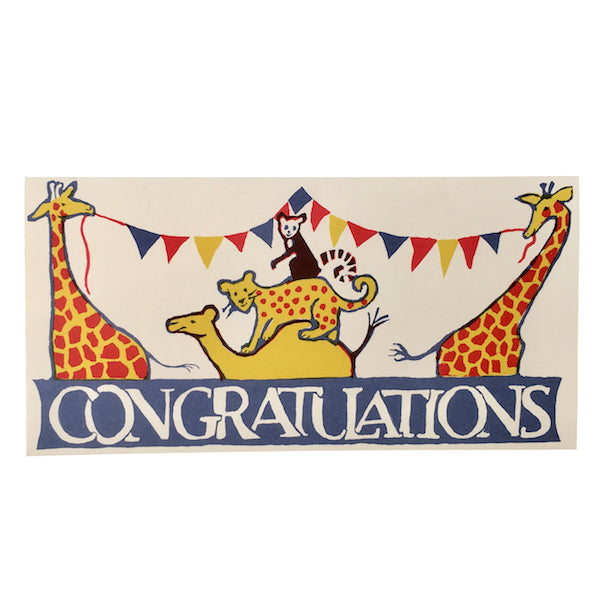 Congratulations Circus greeting card