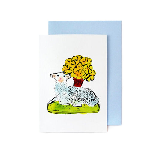 Springtime Lamb greeting card