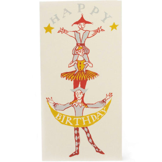 Happy Birthday Human Tower greeting card