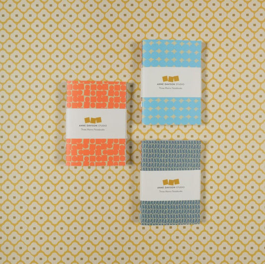 Anne Davison Memo Notebooks, Set of 3