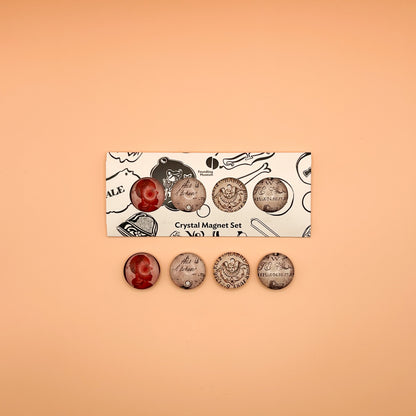 Crystal Magnet Set of Four Tokens