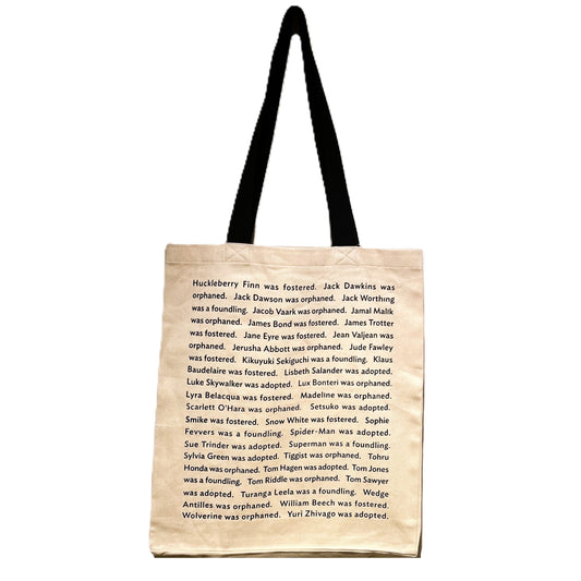 Superman was a Foundling, Tote Bag
