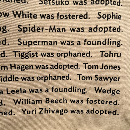 Superman was a Foundling, Tote Bag