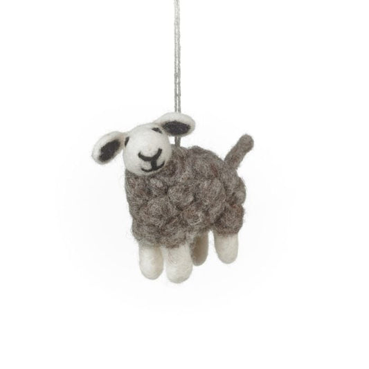 Decoration Woolly Grey Sheep