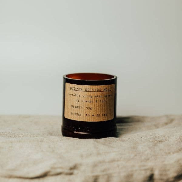 Winter Candle - Fire Glass