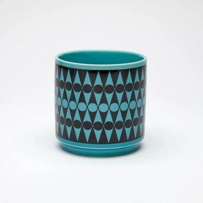 Magpie X Hornsea - Plant Pot (Blue and Black)