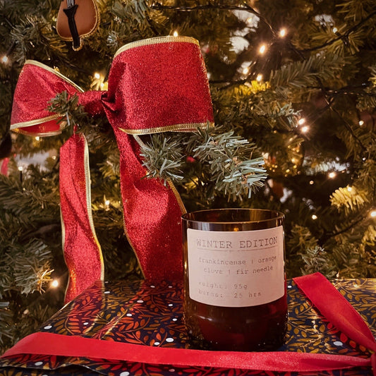 Winter Candle - Fire Glass