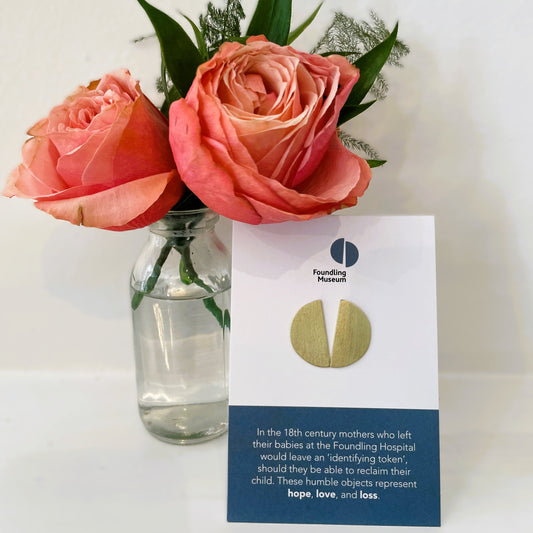 Split-Token Brass Earrings (Large)