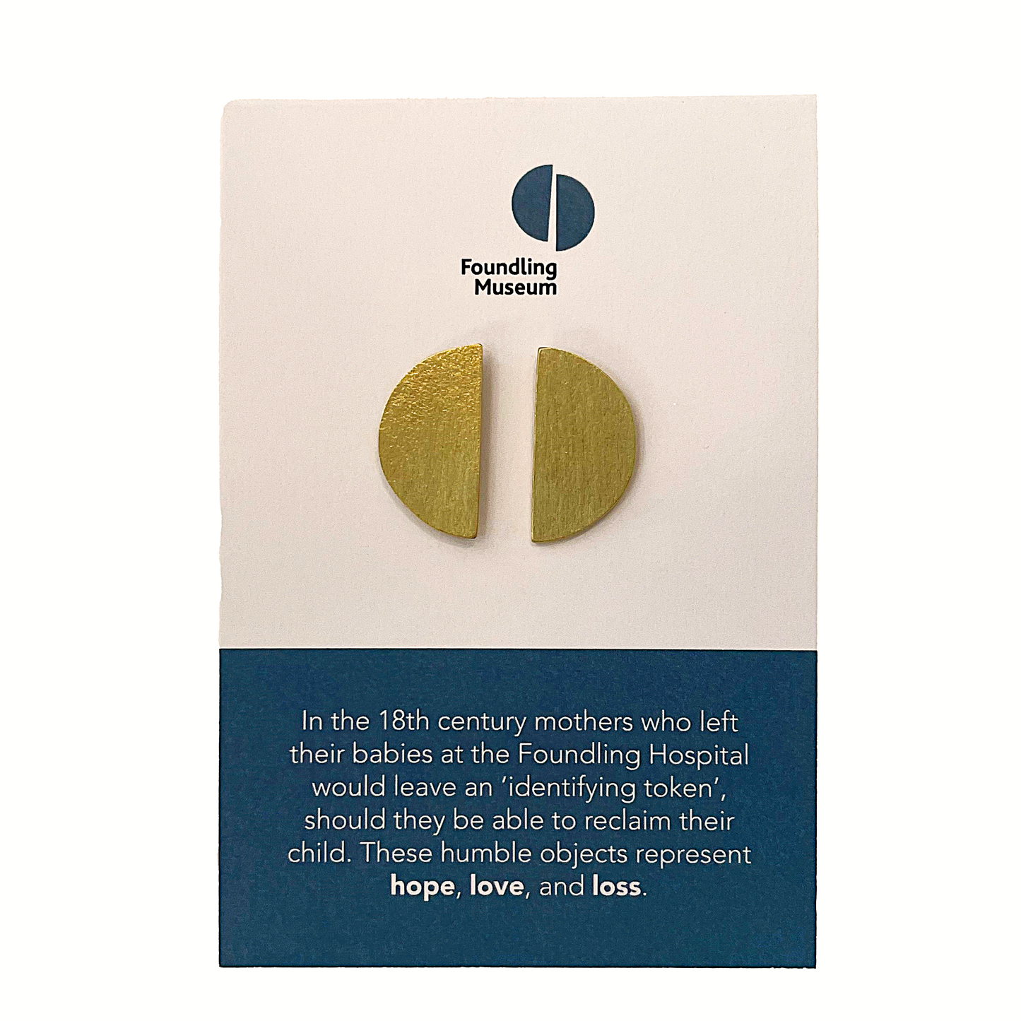 Split-Token Brass Earrings (Large)