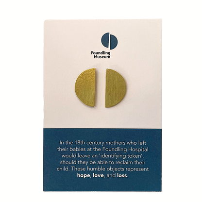 Split-Token Brass Earrings (Large)