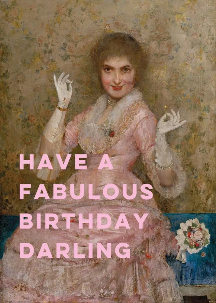 Fabulous Birthday greetings card