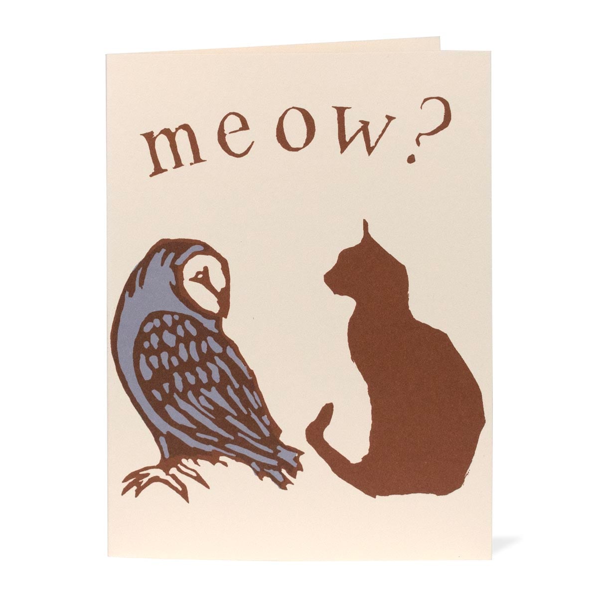 Meow? Owl and the Pussycat card