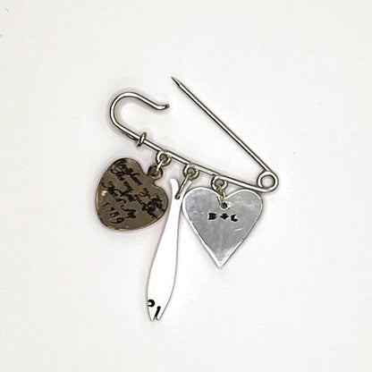 Tokens Pin Brooch, Ambery Joy
