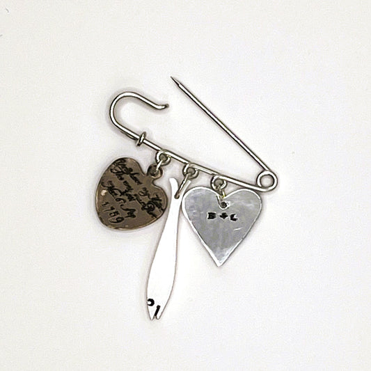Tokens Pin Brooch, Ambery Joy