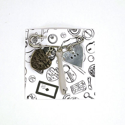 Tokens Pin Brooch, Ambery Joy