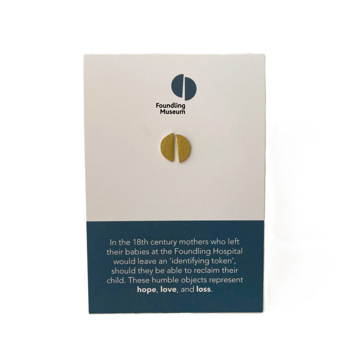 Split-Token Brass Earrings (Small) – Foundling Museum Shop
